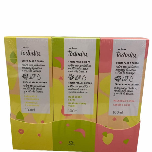 Natura Tododia Kit Creme Para Corpo 3 Unidades De 100ml Cada Hi Brazil Market