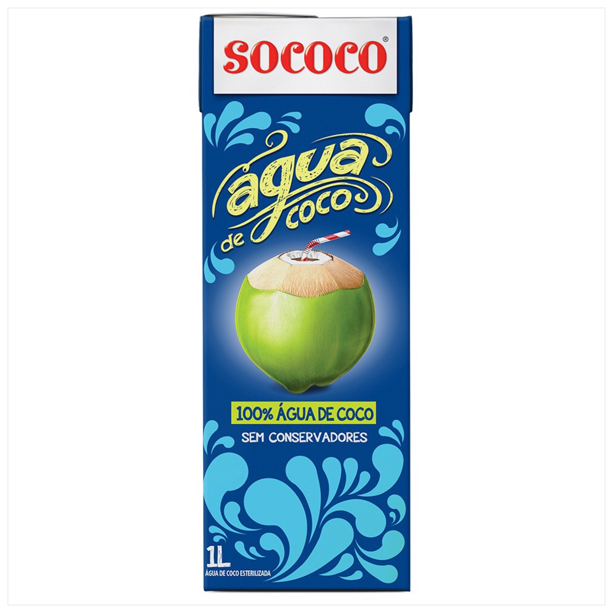 Sococo Agua de Coco 1 litro - Coconut Water