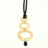 Pendentif My Best Wishes Or et perle Onyx
