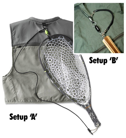 Dr Slick Magnetic Net Holder magnet, carabiner and lanyard – essential  Flyfisher
