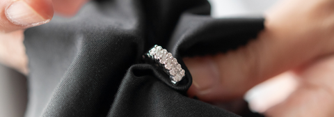 close up of diamond ring