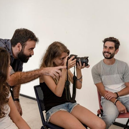 Young Couple Taking A Photography Class Together