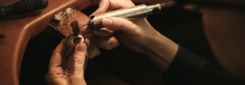 Polishing jewelry pieces, including rings and earrings, after repair