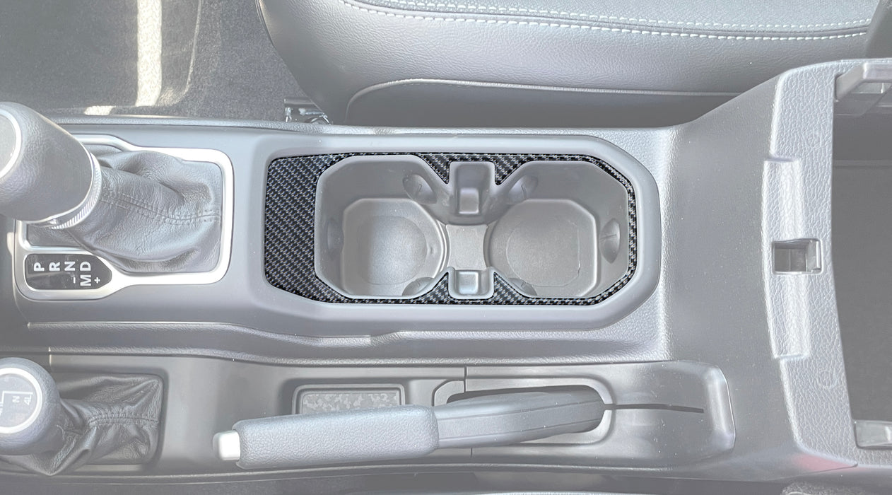 Cup Holder Accent Overlay Fits 2019-2023 Jeep Gladiator — 