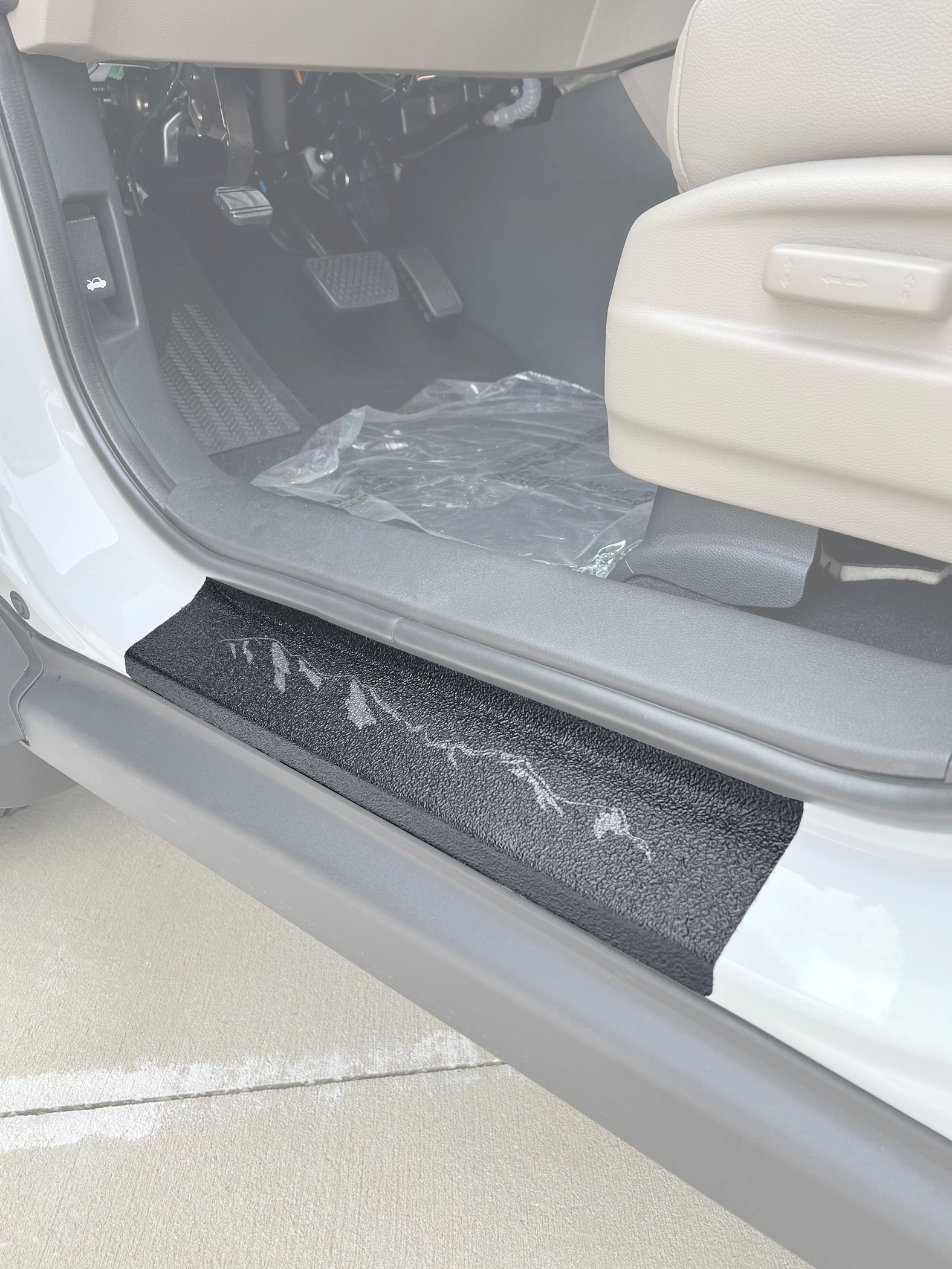 Textured Door Sill Protection Overlays Fits 20172023 Honda Ridgeline