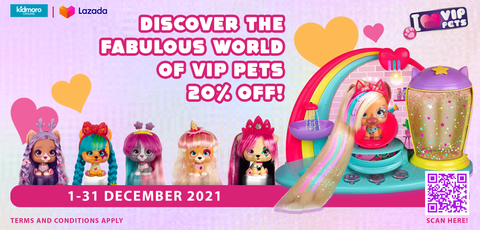  VIP Pets Celebripets - Includes 1 VIP Pets Doll, 10 Surprises,  12 of Flowy Hair