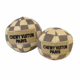 Chewy Vuiton Checker Handbag Dog Toy, DoggyTopia