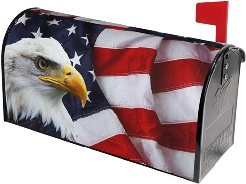 American Flag Welcome Magnetic Mailbox Cover
