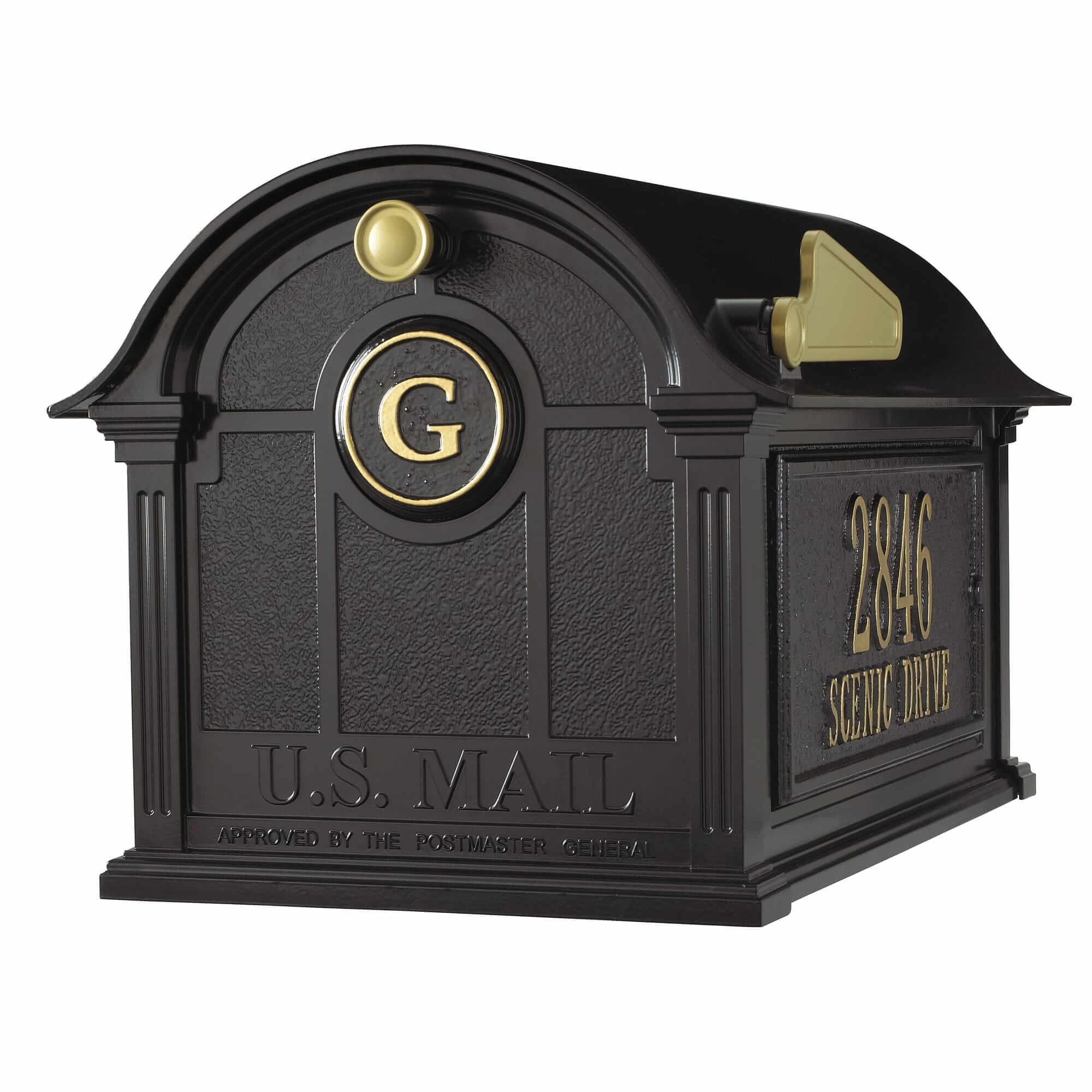 Whitehall Balmoral Mailbox Side Plaques and Monogram Package