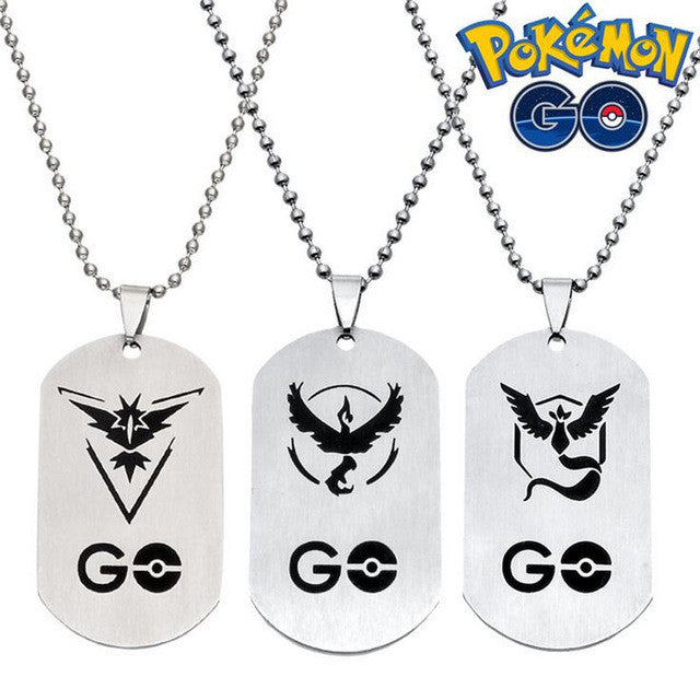 Pokemon Go Team Valor Team Mystic Team Instinct Key Chain Necklace Pok Pokemon5 - team mystic necklace roblox