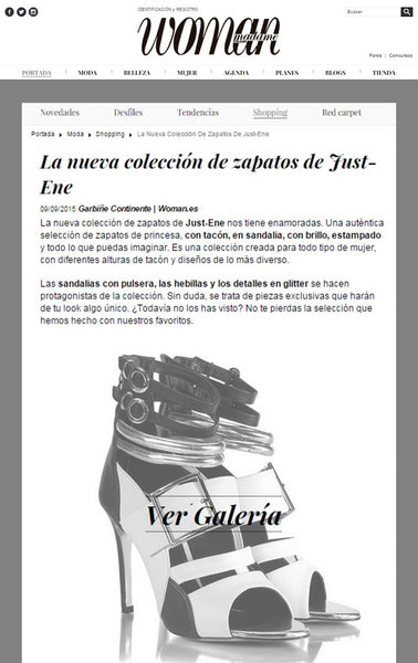 Colección de zapatos de Just-ENE en Revista Woman