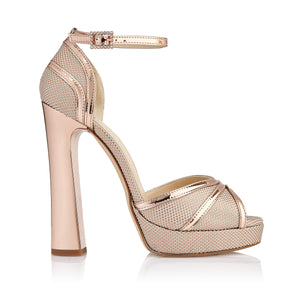 Sandalias Shantal con plataforma en oro Just - Just-ENE