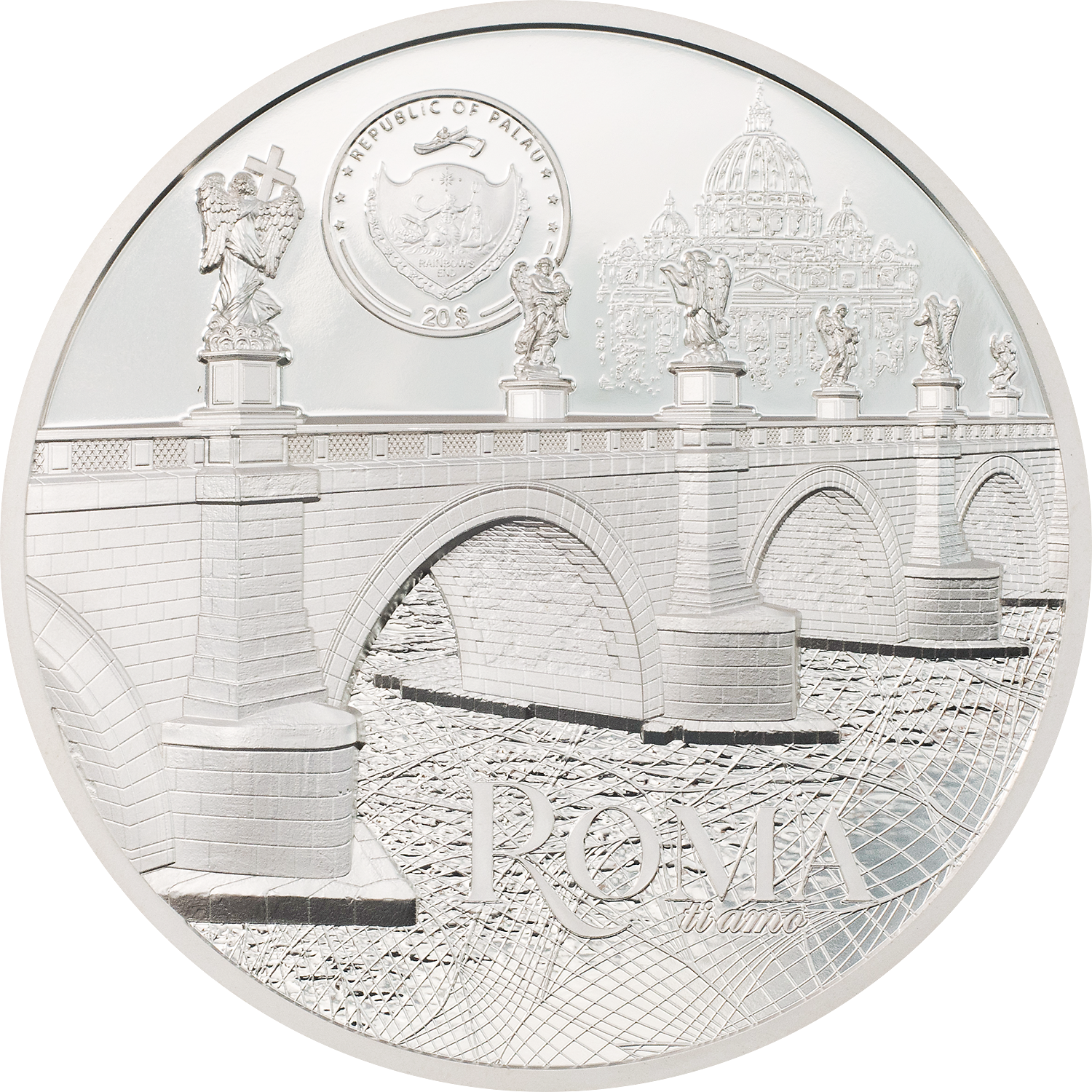 Palau, 500 dollars 2021. Tiffany Art Metropolis - Paris. 5 Oz