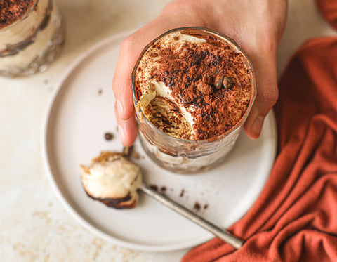 vegan tiramisu coffee cream dessert