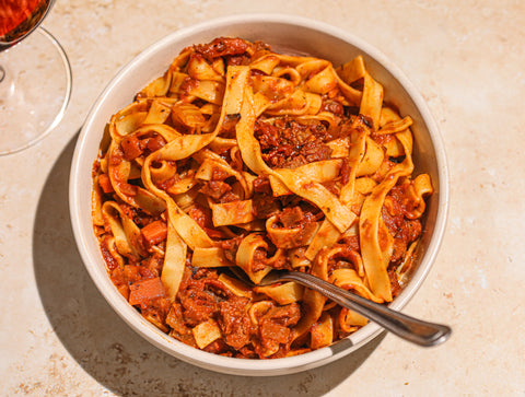 Vegan pasta ragù alla bolognese sauce recipe