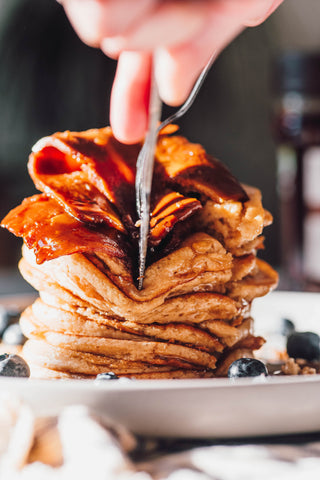 vegan bacon pancakes