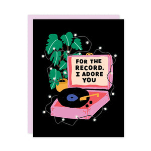 Adore You Record Card - Hamilton & Adams