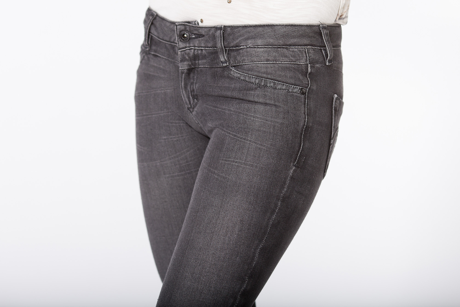 Stretch Dark Grey Skinny Jeans – Posh At Play