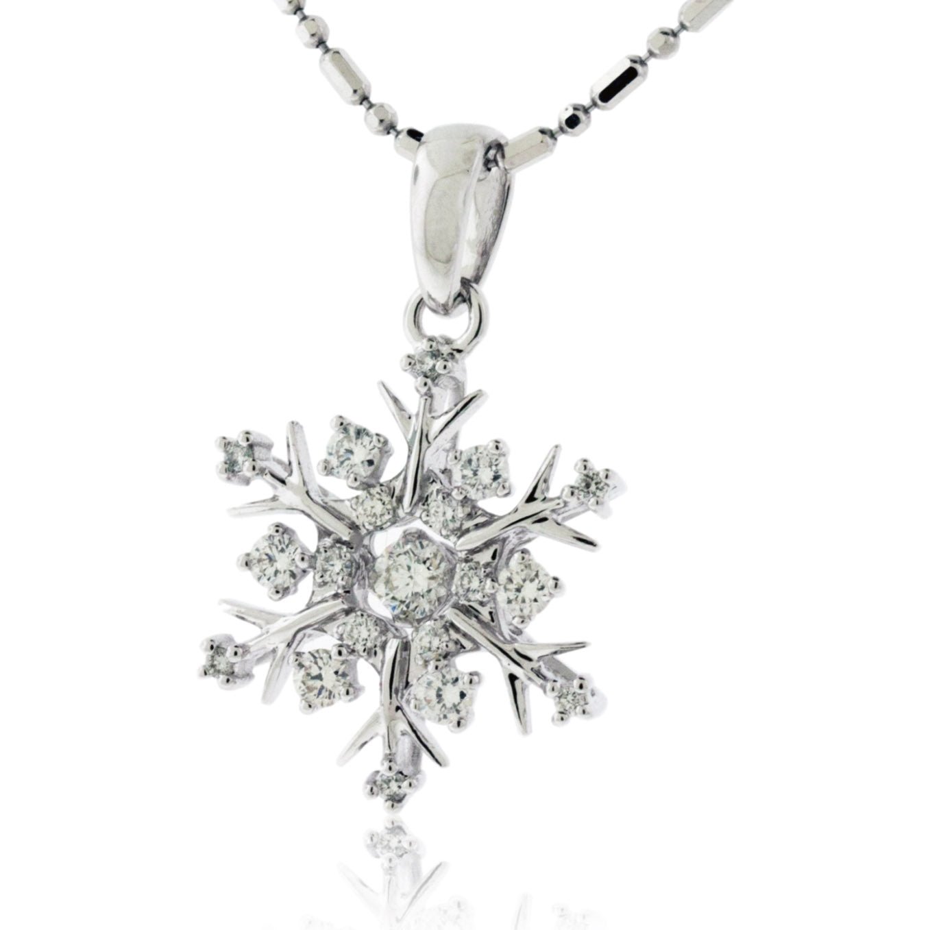 Dancing Diamond 'Drops of Love' Pendant Necklace in 925 Sterling Silver by  Parade of Jewels (1/10 ct.tw.), 18