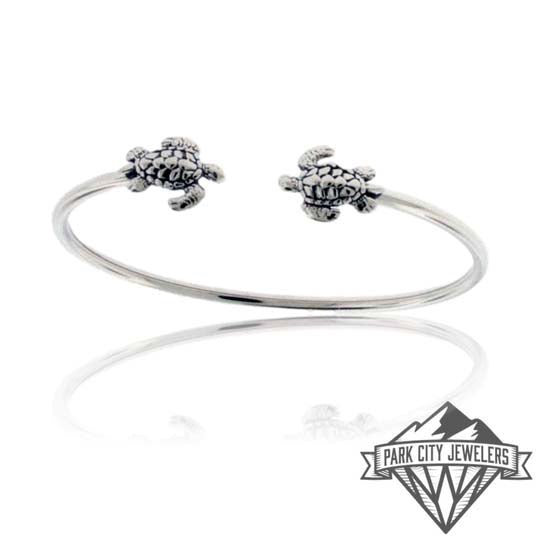 Sterling Silver Adjustable Swimming Turtle Ring – Park City Jewelers