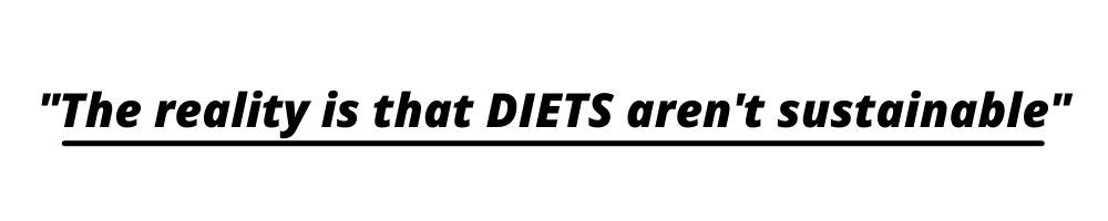 Diets are not sustainable