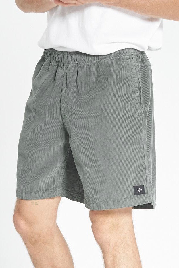 Thrills Co. Stranded Cord Volley Shorts - Lume Green