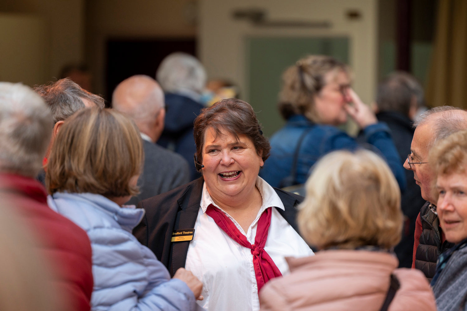 Worker at Ilkley Lit Festival