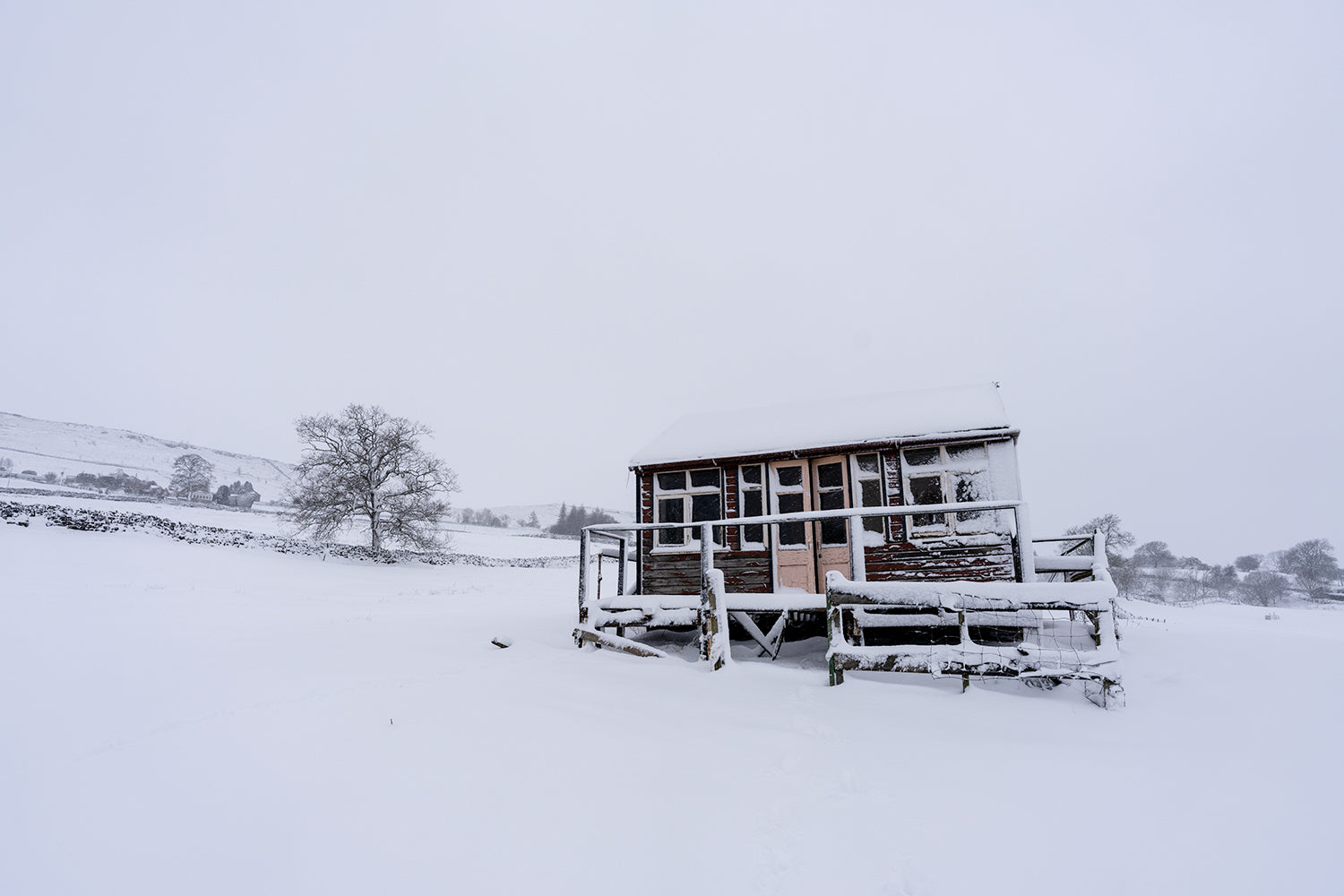 Burley in WHarfedale Snow