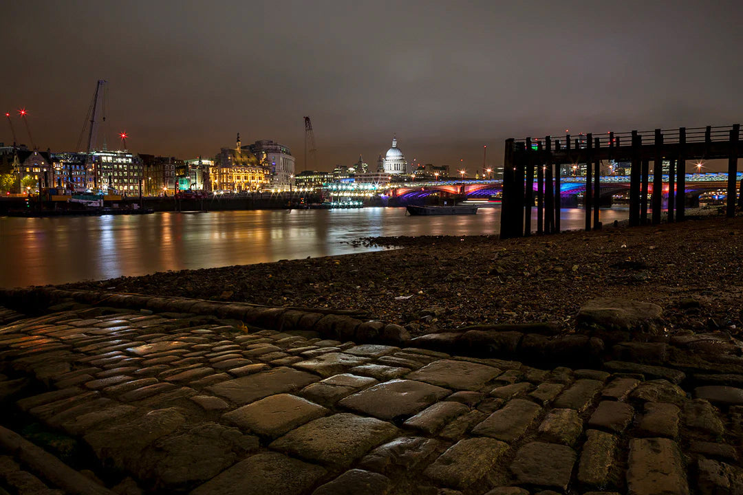 River Thames in London Night Photograph