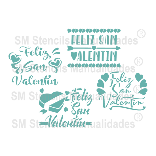 SM Stencils San Valentín – Stencils Manualidades