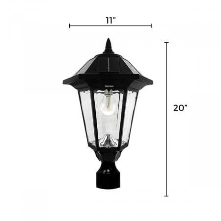 Royal Bulb 23 High Solar Powered LED Pier-Mount Light - #13X15, Lamps  Plus
