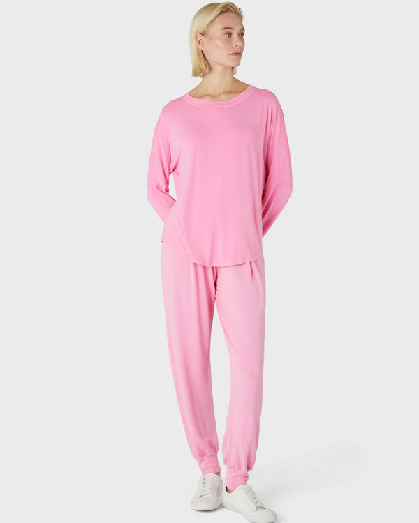 Speedway Premium Jersey Slouch Top - Pastel Pink