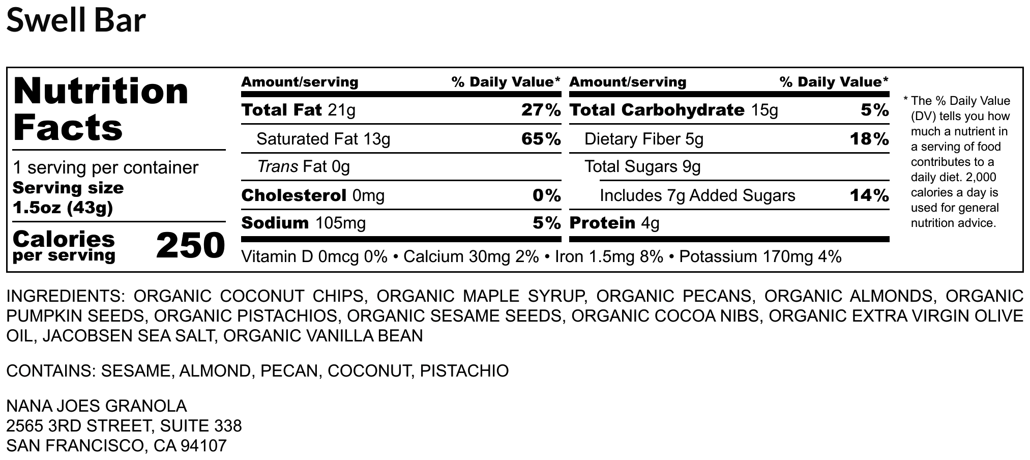 nutrition facts image