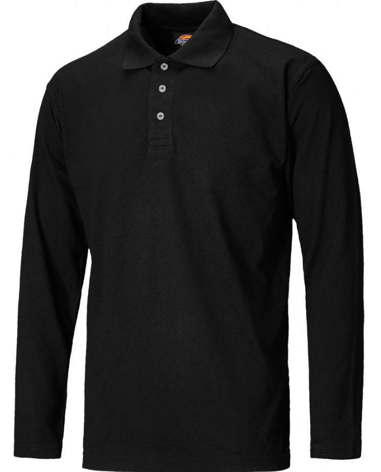 LONG SLEEVE POLO SHIRT BLACK DICKIES – SAS Workwear Ltd