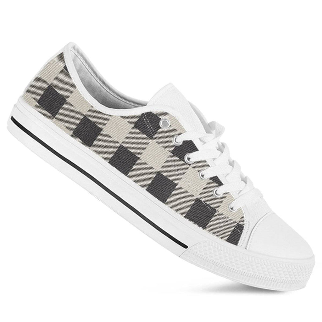 black and white plaid sneakers