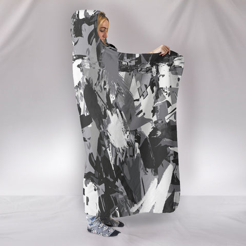 Image of Ultimate Gray Camo Hooded Blanket