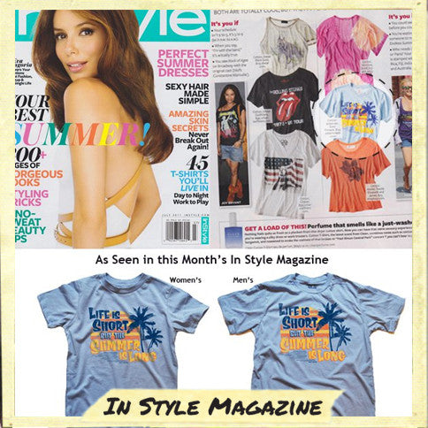 Solid Threads Life is Short, Summer is Long Vintage T-shirt | In Style Magazine
