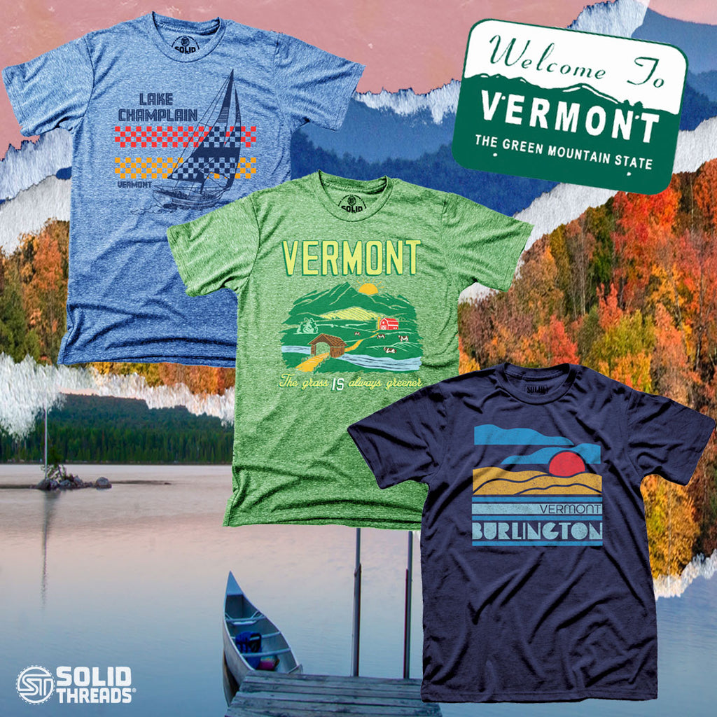 cool_retro_vermont_tee_shirts_vintage_green_mountains_shirt_series_with_landscape_background_solid_threads