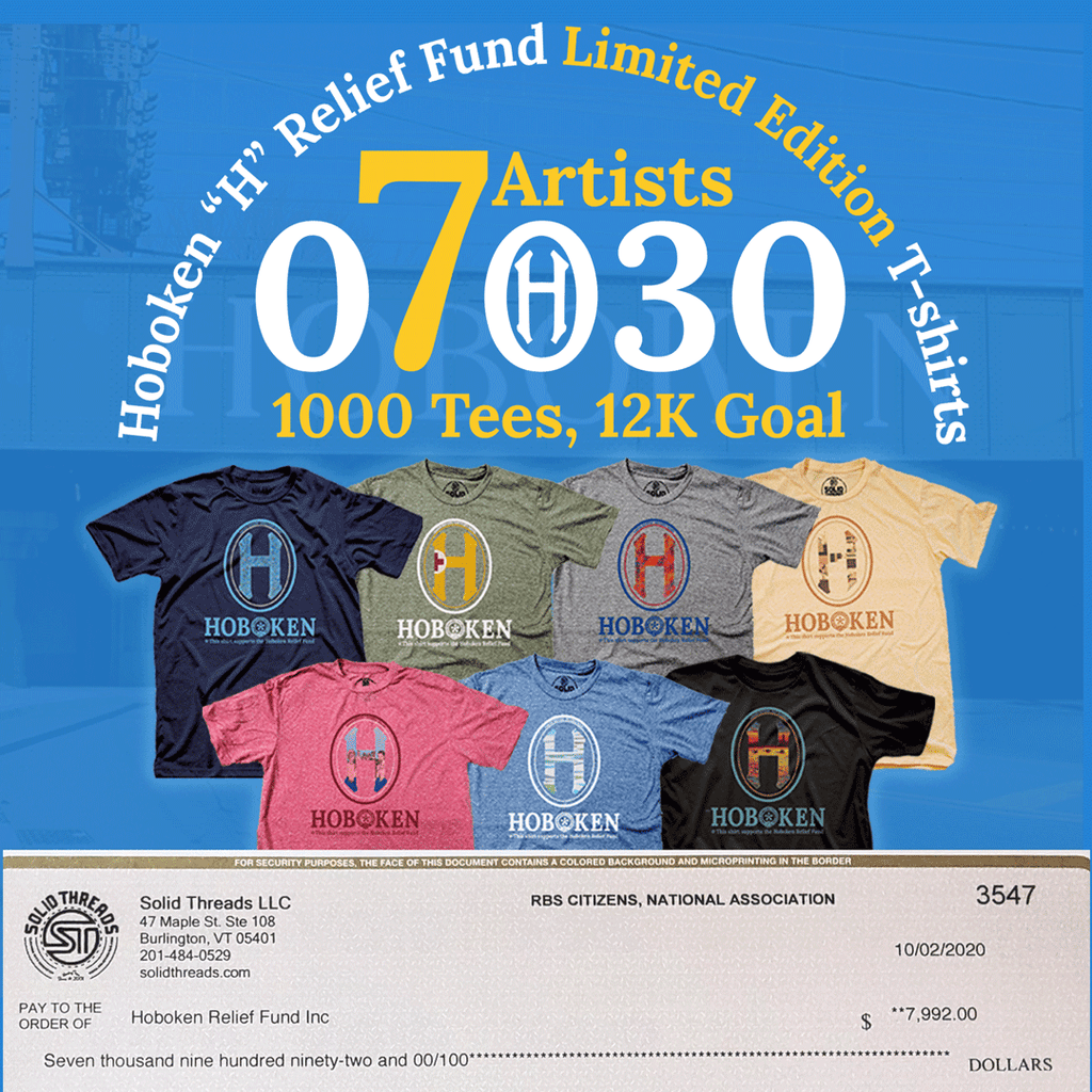 hoboken_h_relief_fund_donation_check_limited_edition_shirt_series