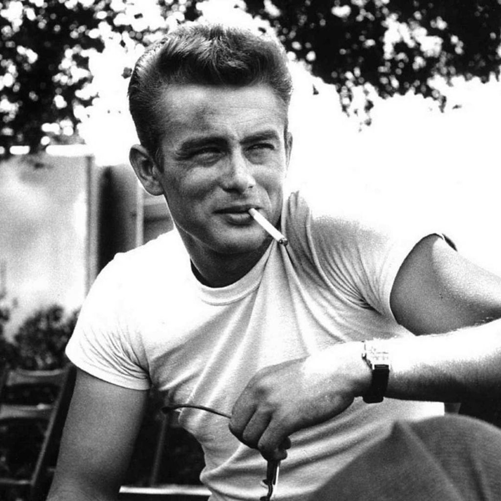 James Dean in a Simple White T-shirt