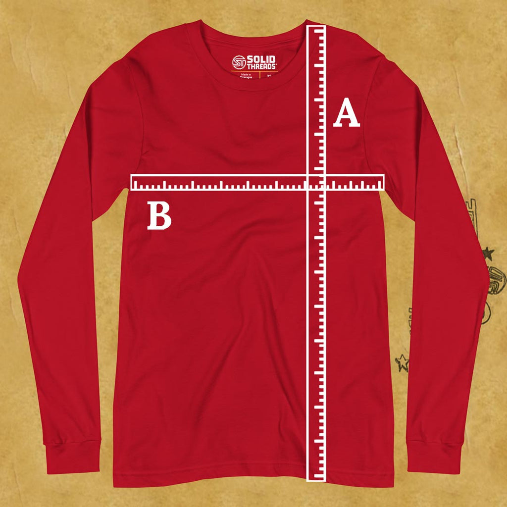 Unisex Long Sleeve Tee | How To Measure