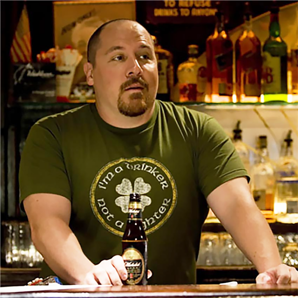 I'm a Drinker Not A Fighter Tee | Office Shirt Seen in the Breakup on Jon Favreau