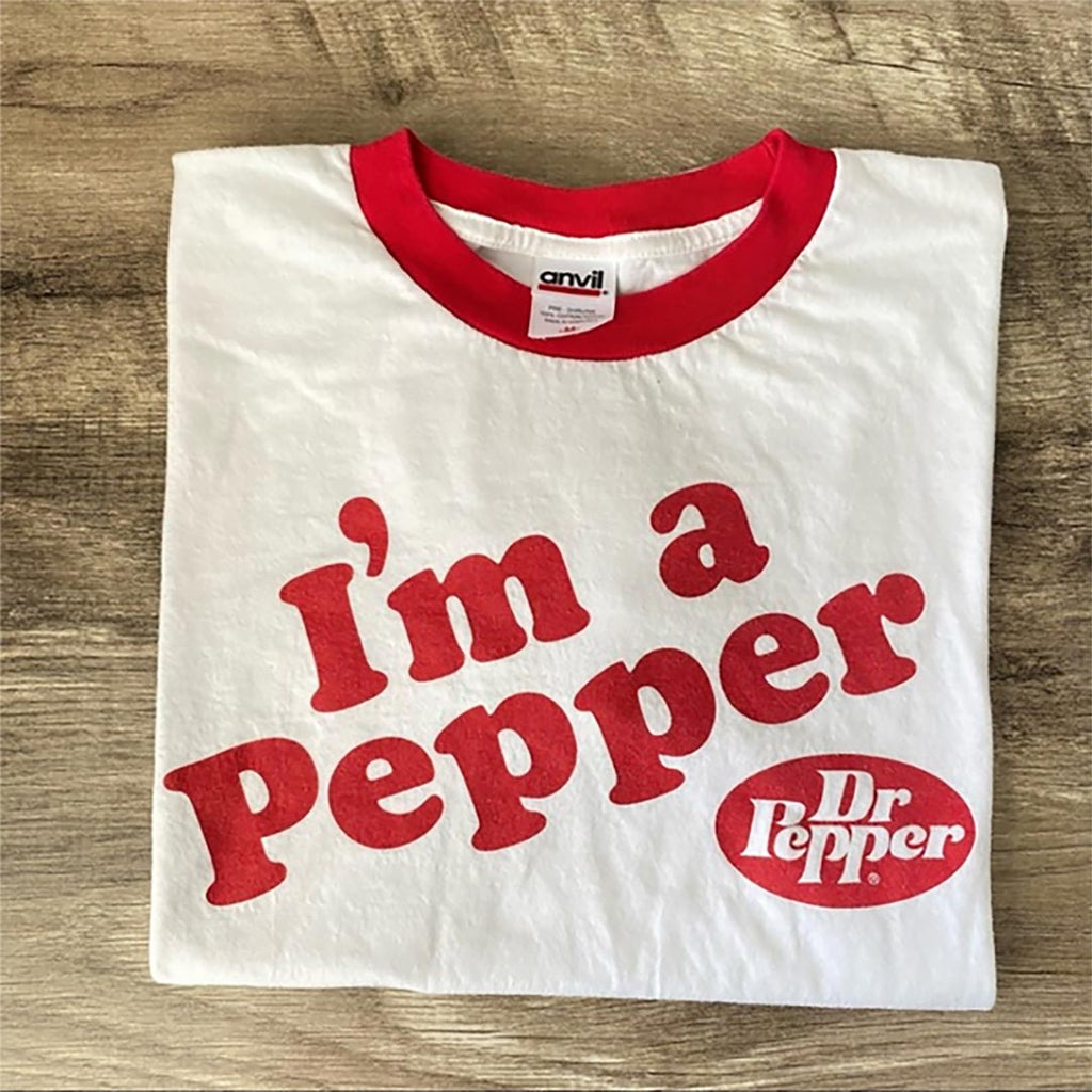 Vintage Dr Pepper Ringer Graphic Tee