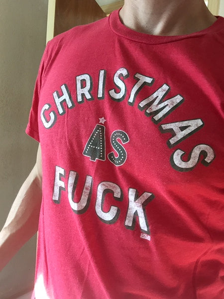 Vintage Inspired Christmas as Fuck T-shirt by Solid Threads