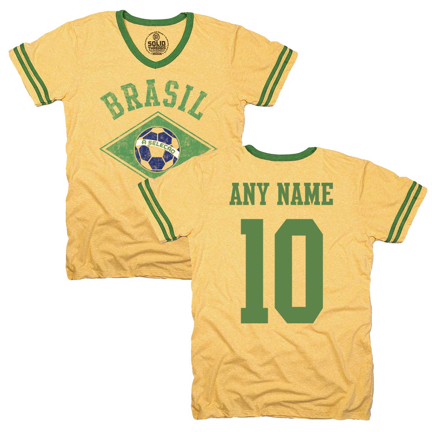 BRAZIL tee Brasil throwback World Cup soccer T shirt med retro Old Navy  futbol
