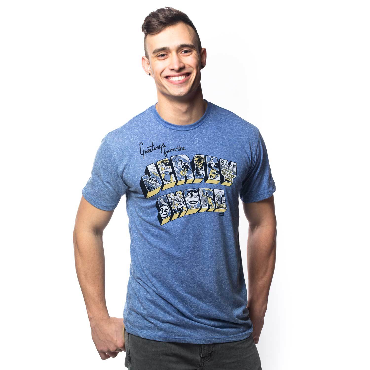Solid Threads Men's Captain Clutch Vintage Inspired T-Shirt with Retro, Derek Jeter Graphic Navy / Large
