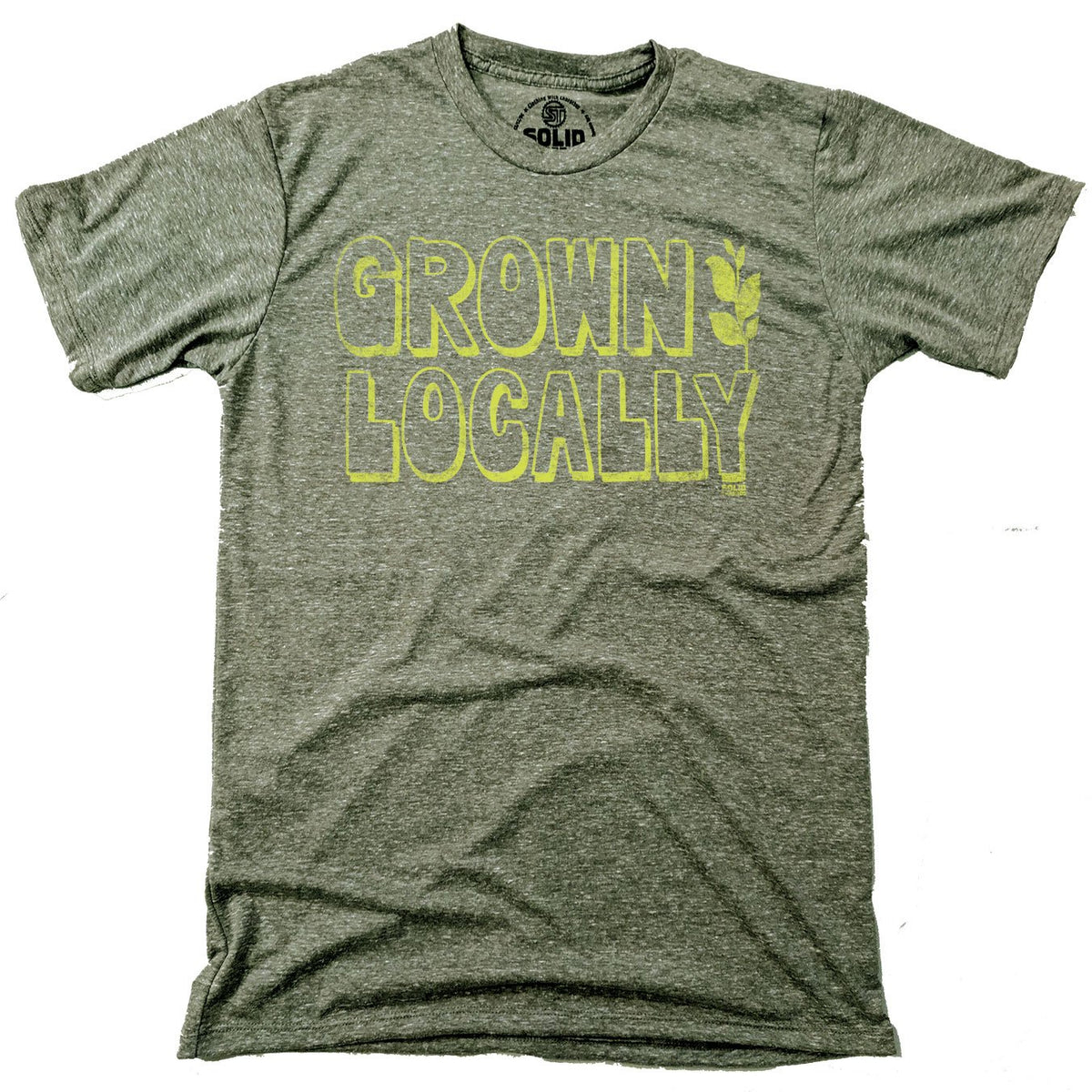 Grown Locally Vintage Inspired T-shirt | Retro Organic Farming Graphic ...