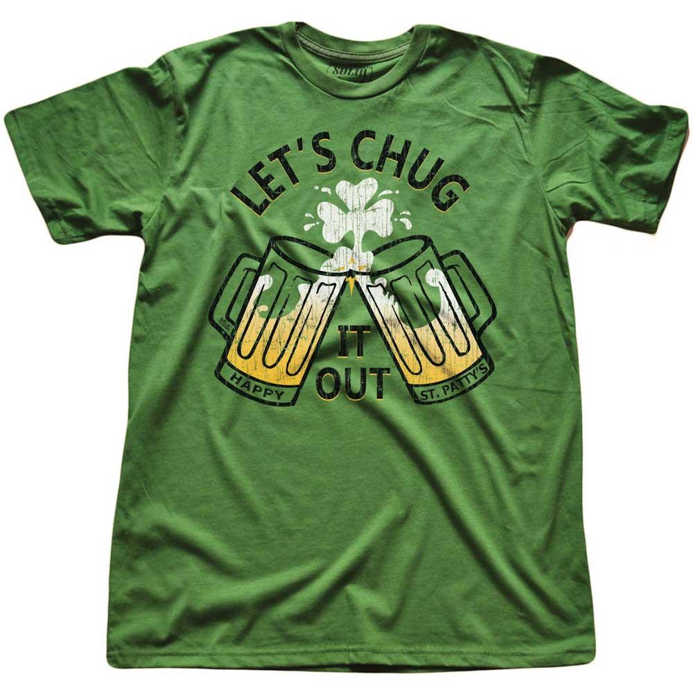 Vintage Drinker Not a Fighter Funny St. Paddy's Drinking Graphic Tee -  Solid Threads