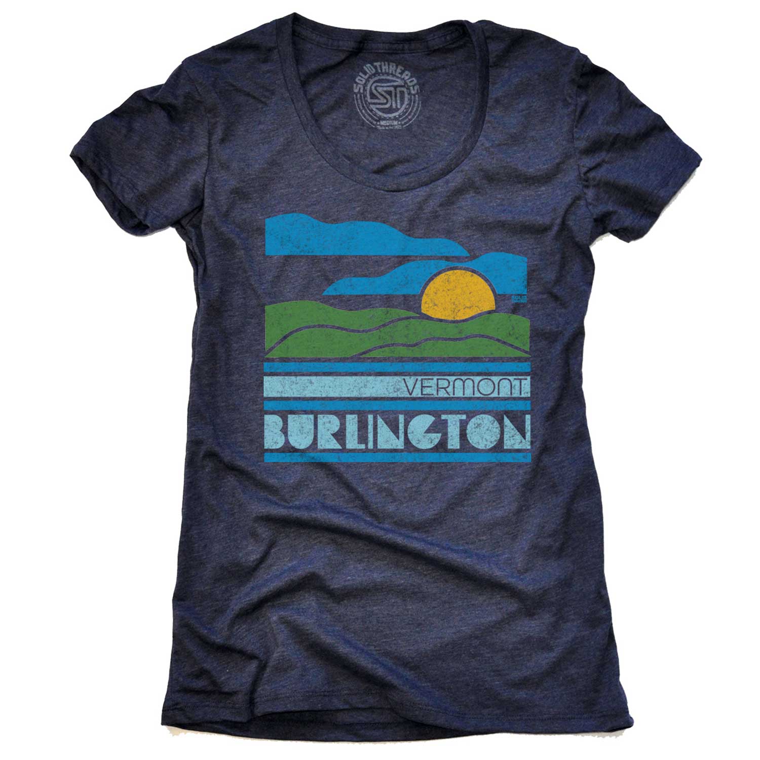 Womens Hello Burlington Cool Vemont Pride T-shirt