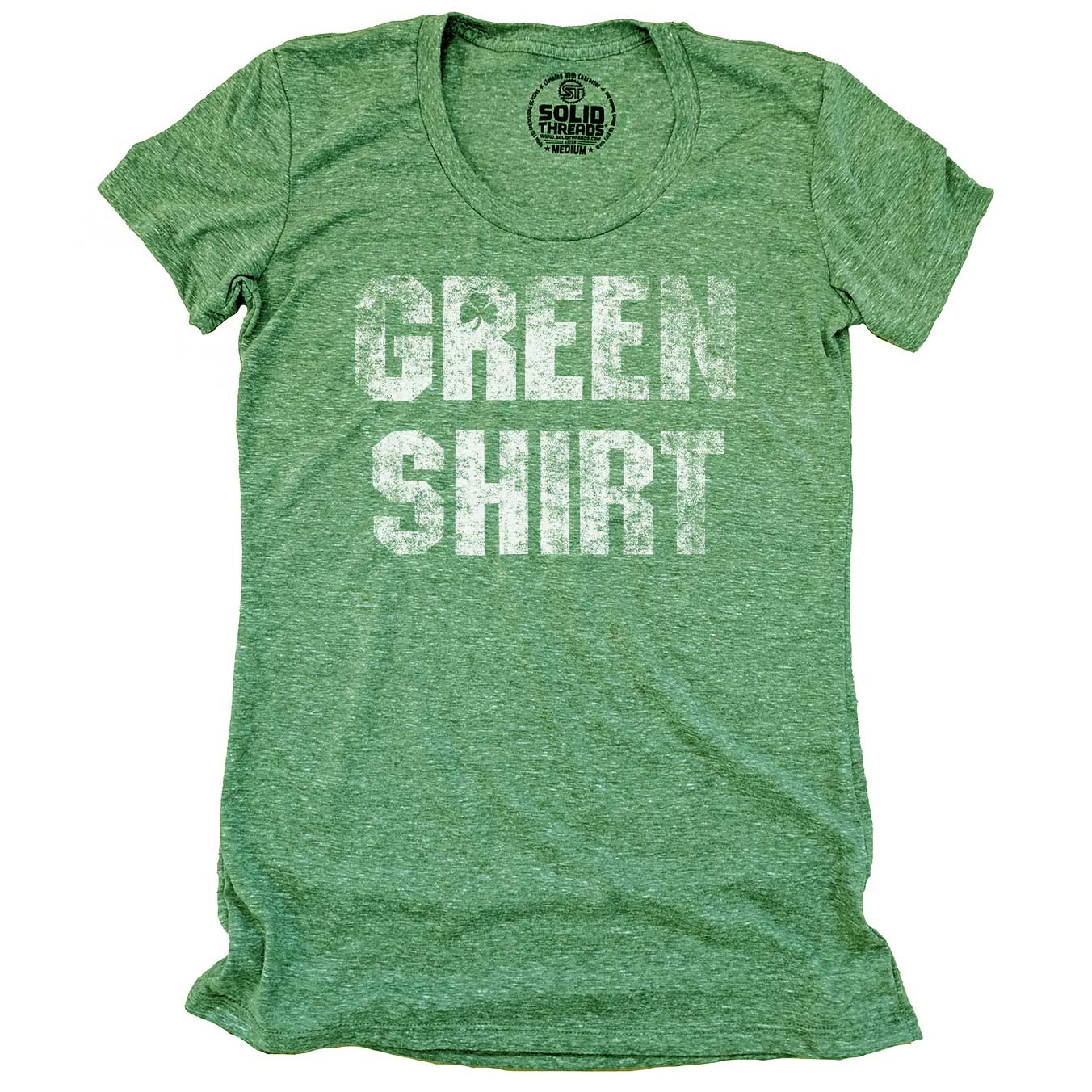 Women's Irish American Vintage Graphic T-Shirt | Cool St Paddy'S Tee -  Solid Threads